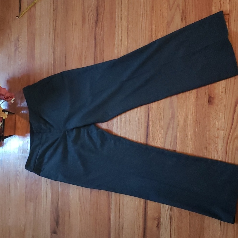 Talbots Heritage slacks  8P Black & grey trousers Made in Jordan bootcut office
